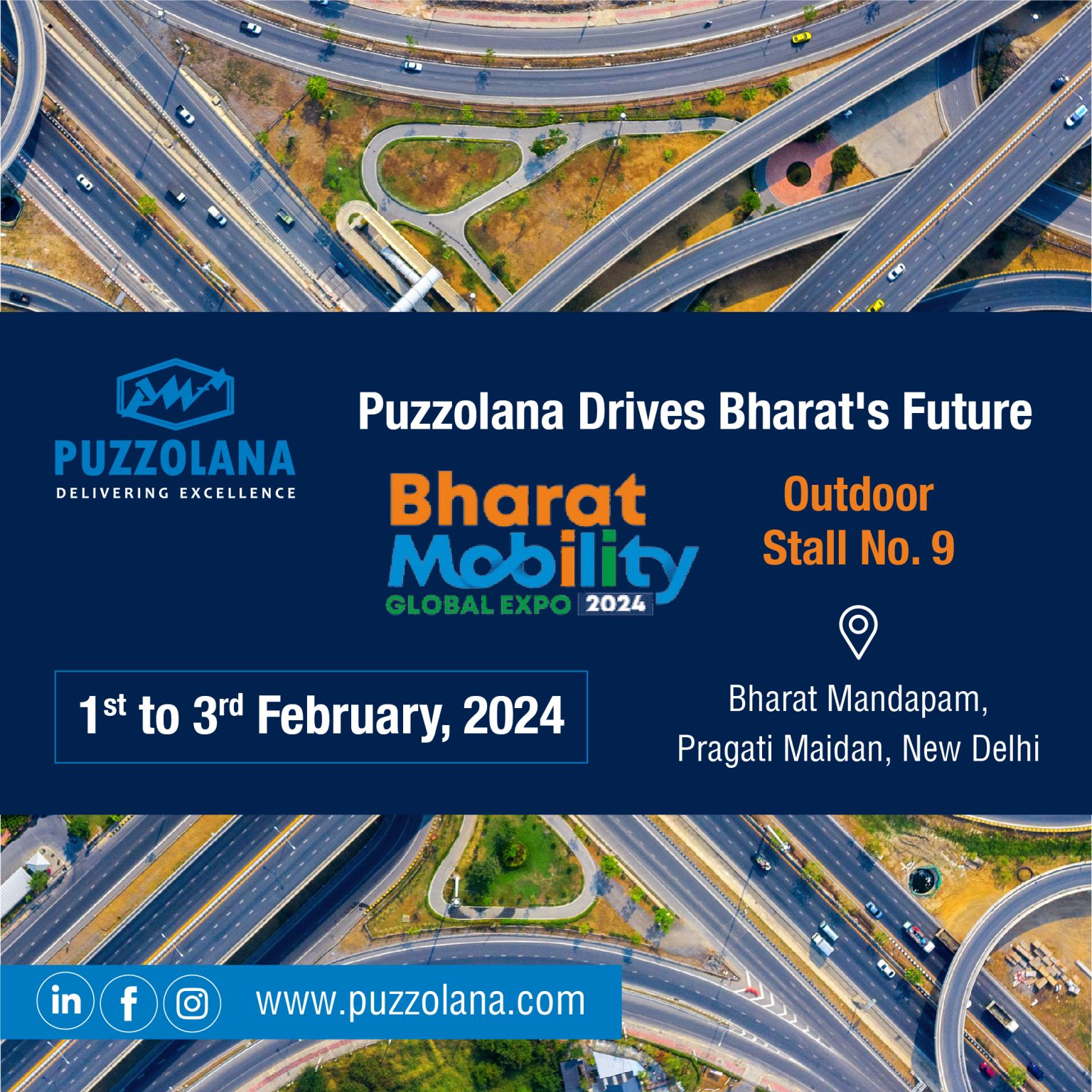 Bharat Mobility Global Expo 2024 (1st3rd February) Puzzolana