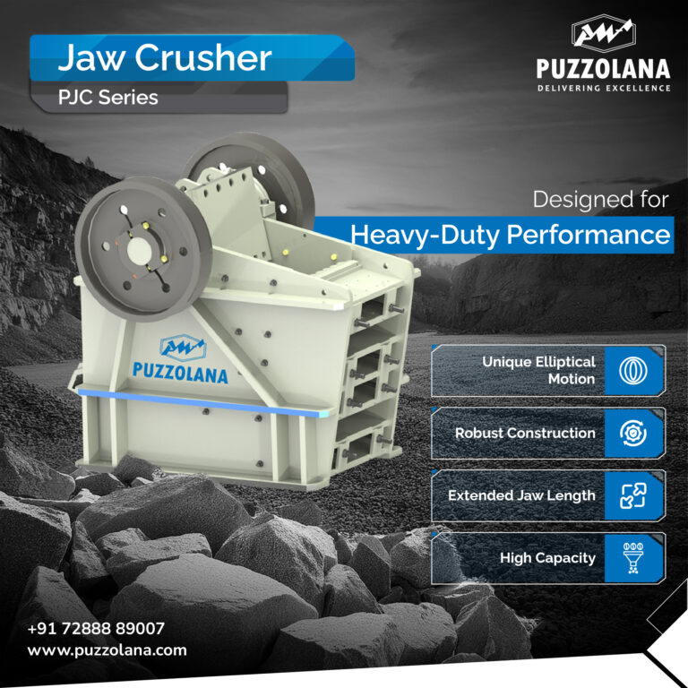 Puzzolana crusher showcasing advanced technology and robust design.