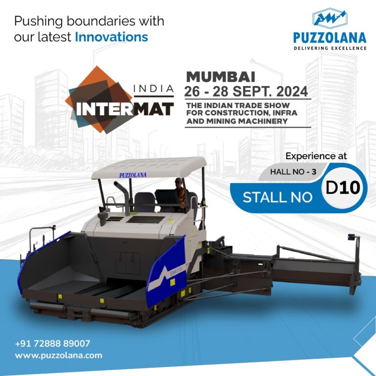 Join us at Intermat India 2024, where Puzzolana