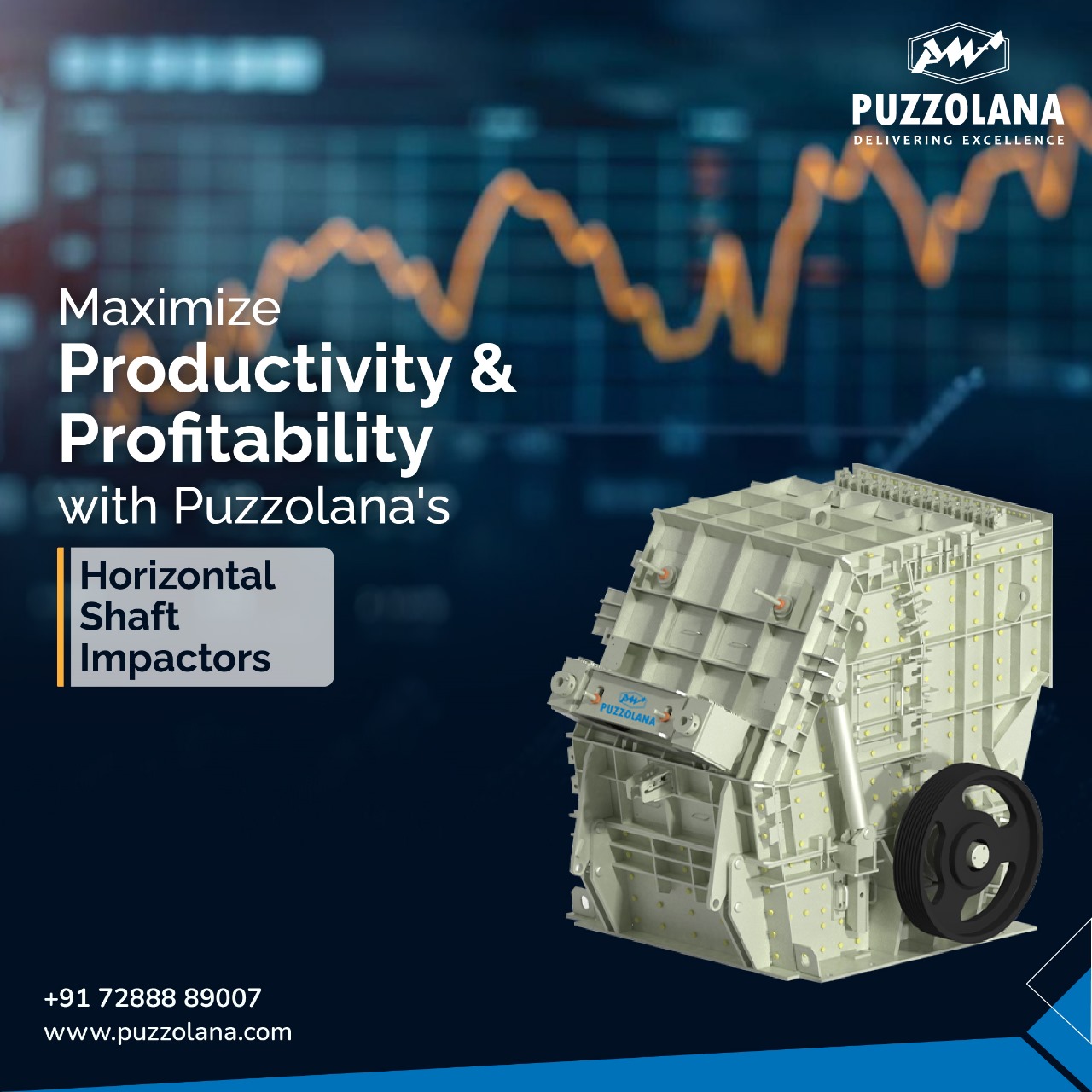 Puzzolana Horizontal Shaft Impactor delivering efficient and cost-effective crushing solutions for construction and mining