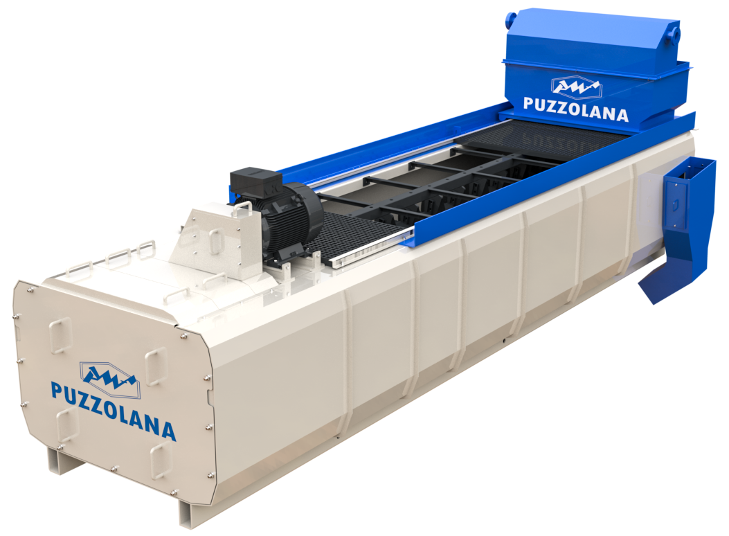 Puzzolana Log Washer – Heavy-Duty Equipment for Cleaning Coarse Aggregates and Removing Clay in Sand Processing