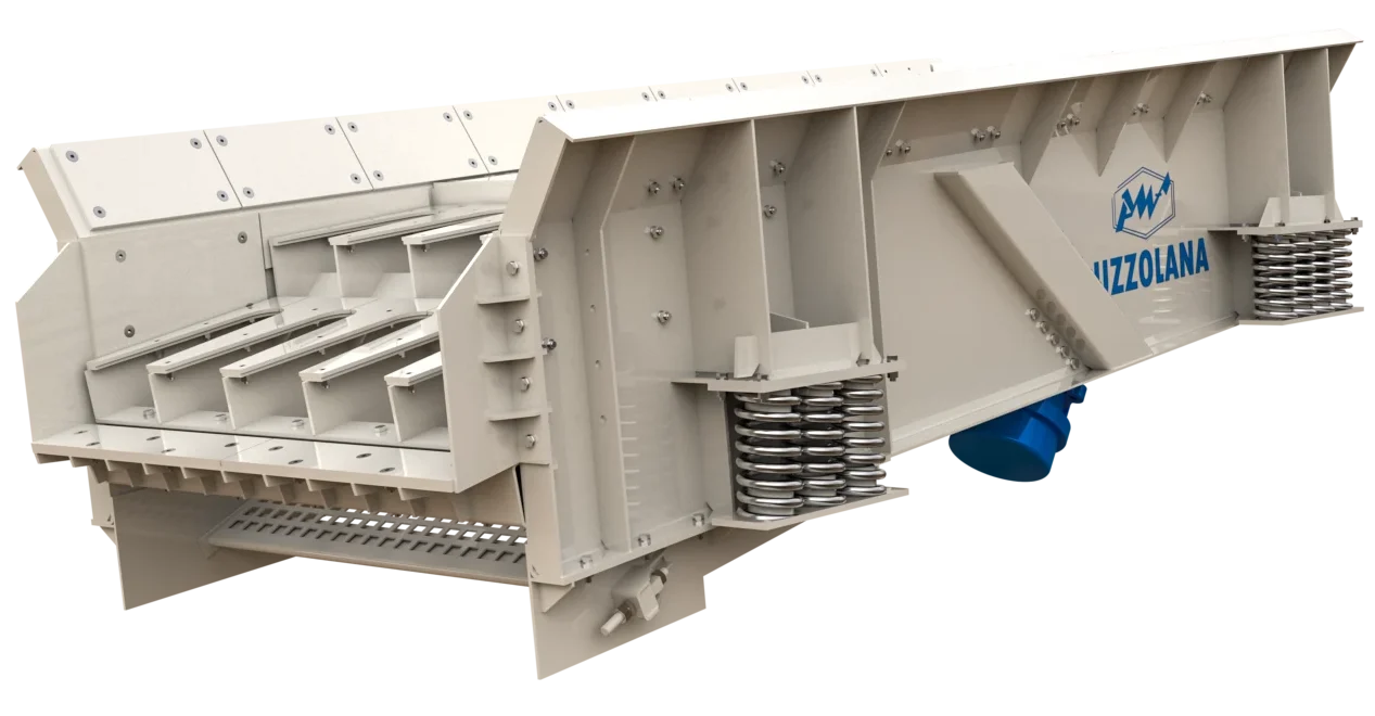 alt="Puzzolana Grizzly Feeder for controlled feeding and pre-screening in crushing and mining operations"