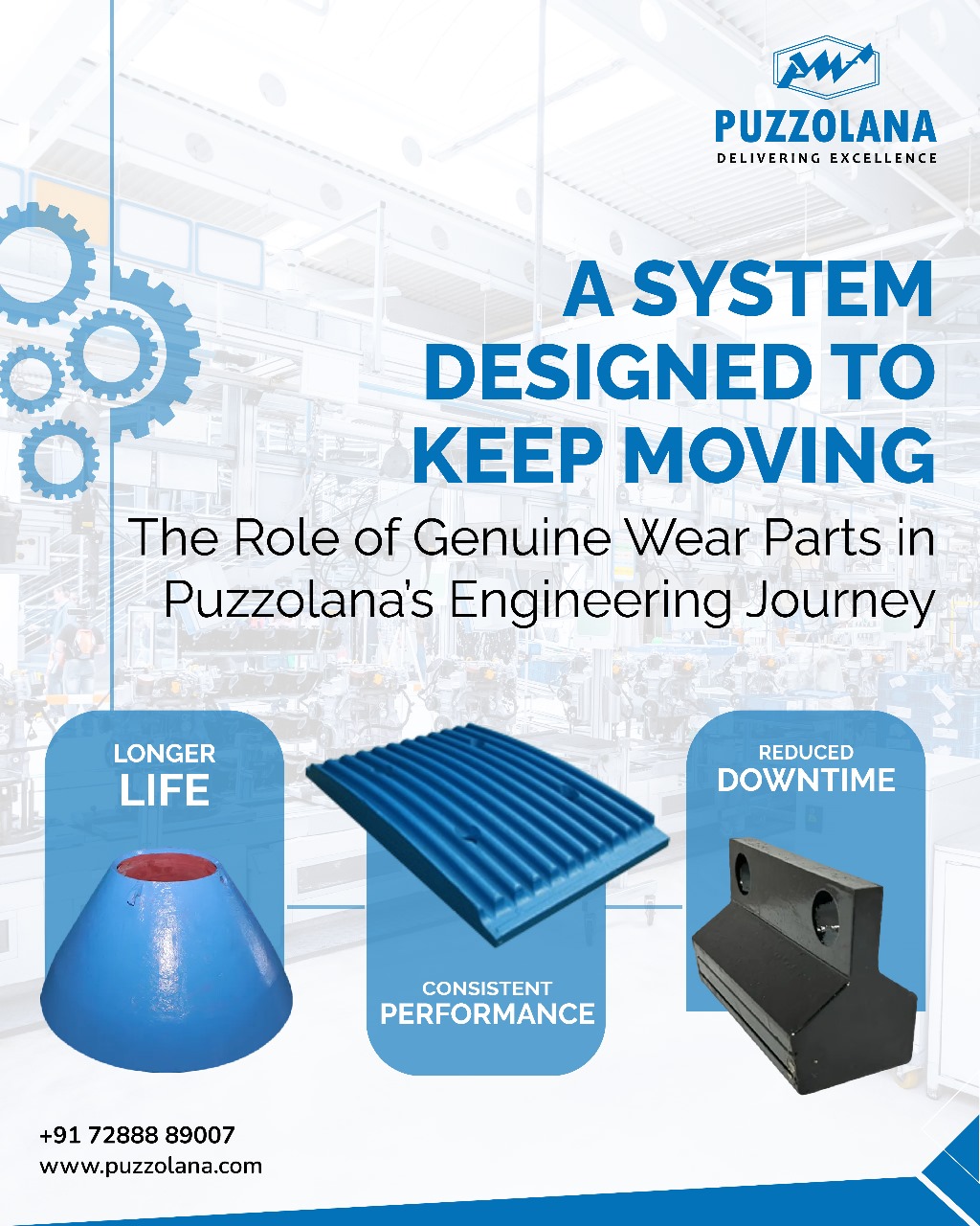 alt="Genuine Wear Parts for Crushing Equipment by Puzzolana"