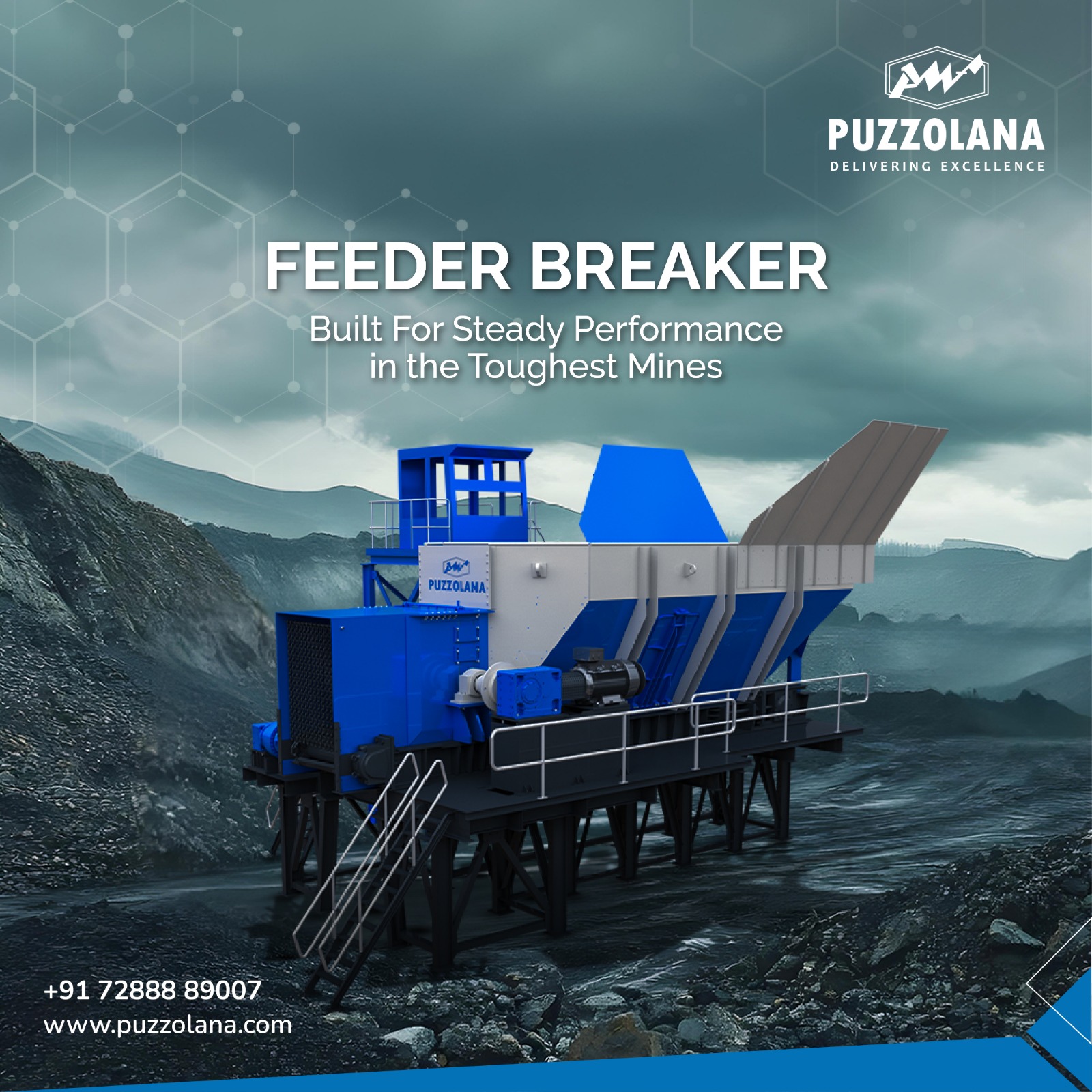 What is a feeder breaker in mining? A feeder breaker is a mining machine that combines crushing, feeding, and conveying into one system. It reduces large run-of-mine materials and ensures continuous material flow to downstream processes.